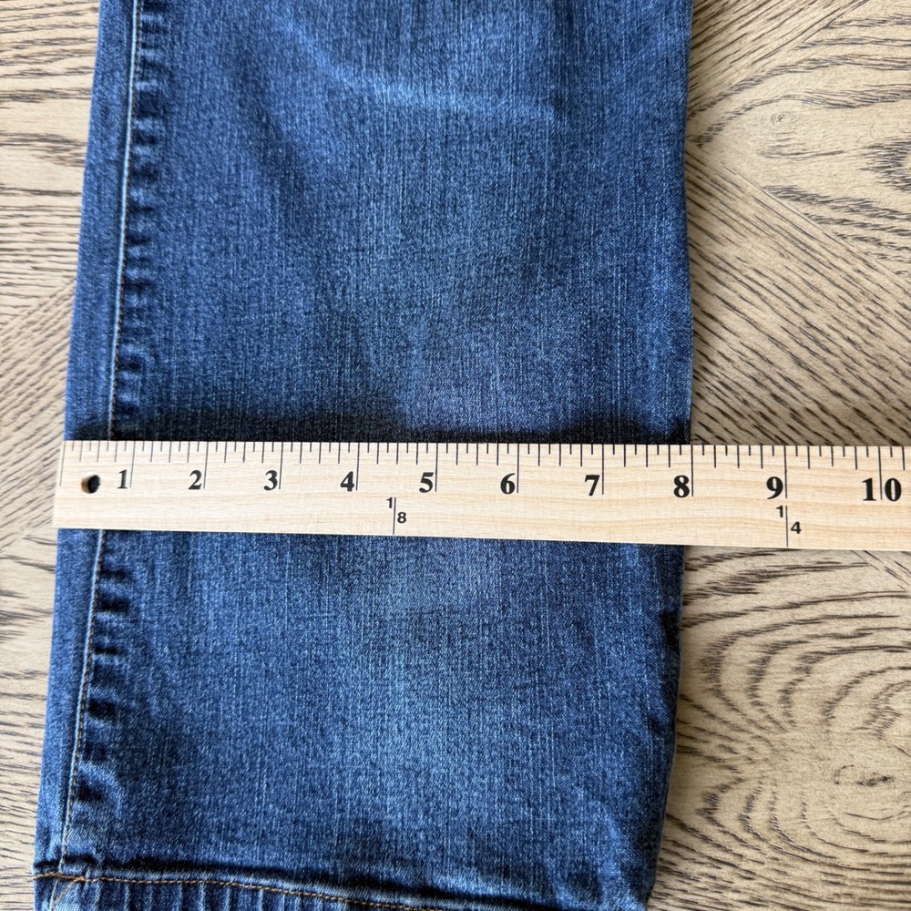 Lauren By Ralph Lauren Premium Straight Leg Blue Jeans Womens 10 Medium Wash - Picture 8 of 11